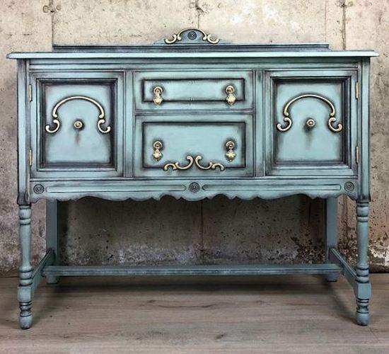 Annie Sloan chalk painted console