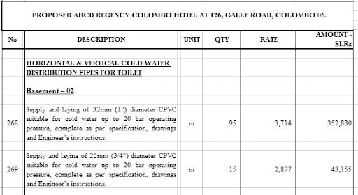 Boq Format For Residential Building In Excel 6688